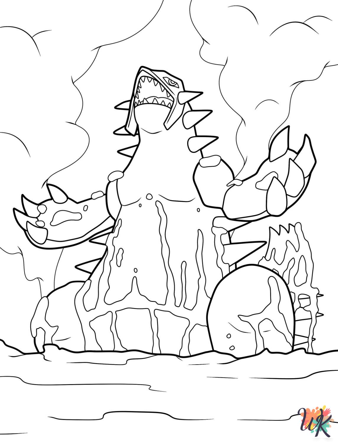 Legendary Pokemon coloring pages for preschoolers