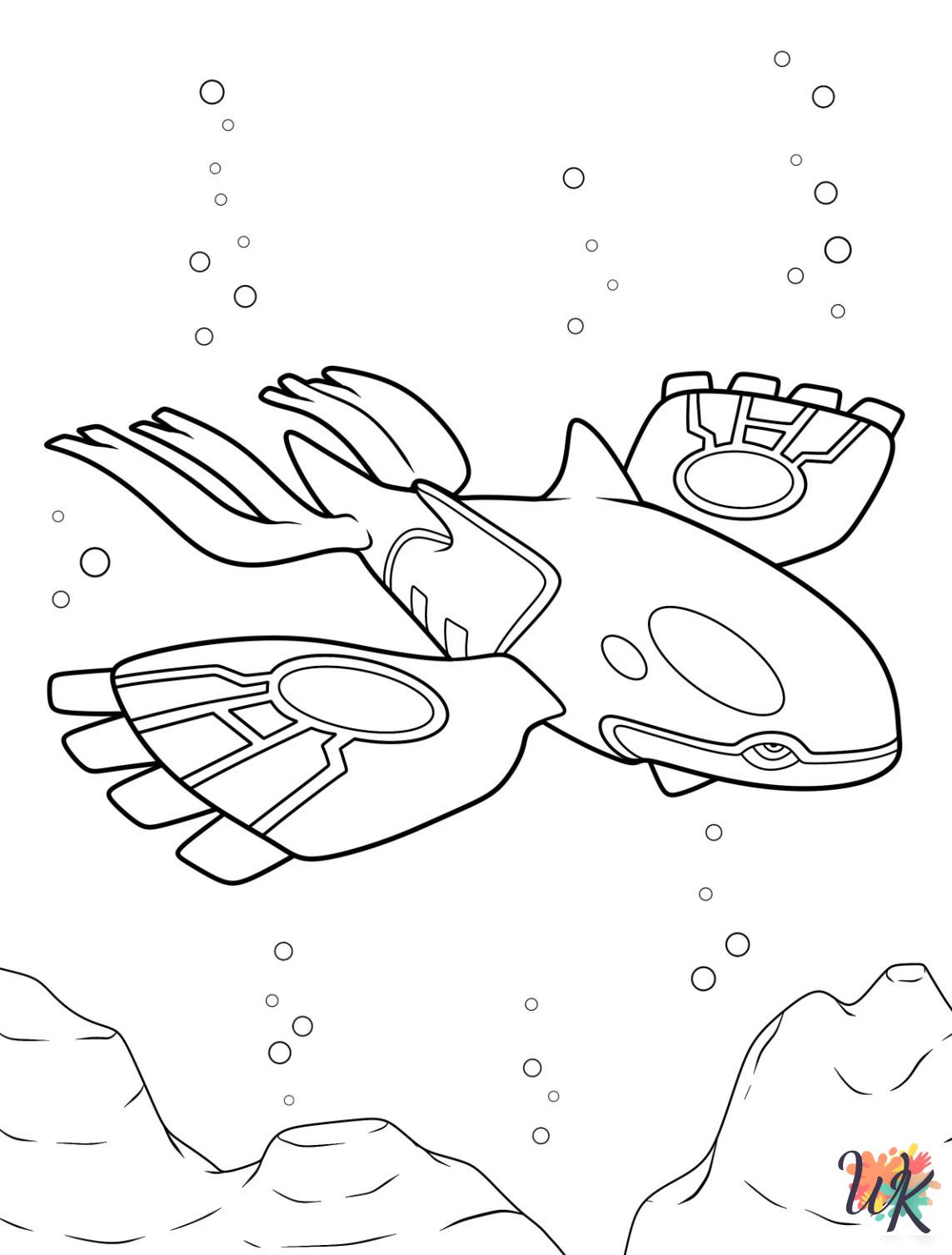 Legendary Pokemon coloring pages for adults