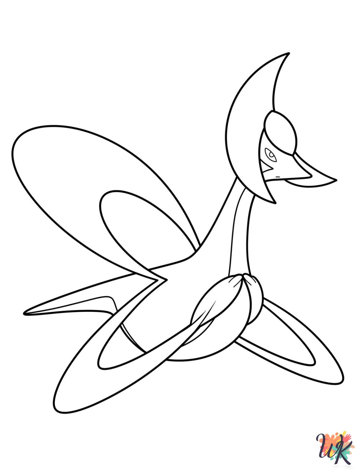 free Legendary Pokemon coloring pages for adults