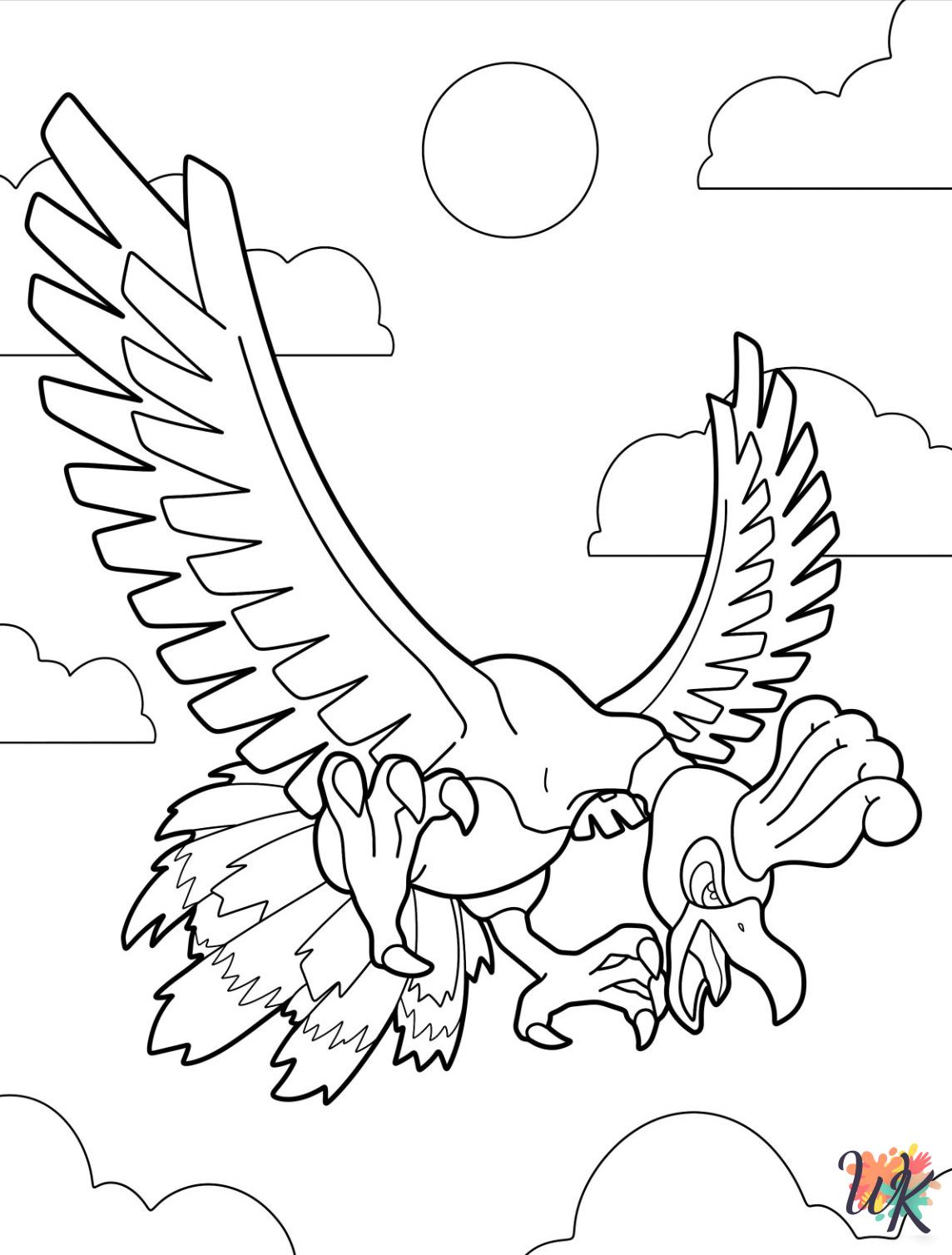 Legendary Pokemon free coloring pages