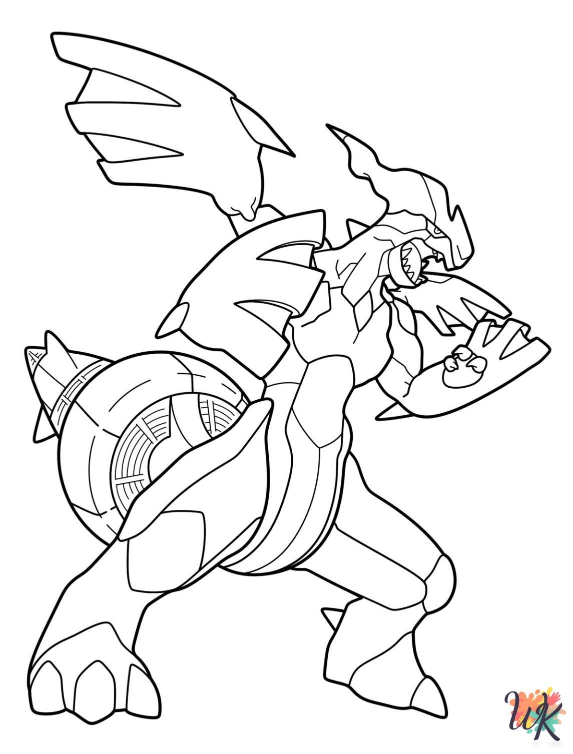 Legendary Pokemon coloring pages for adults pdf