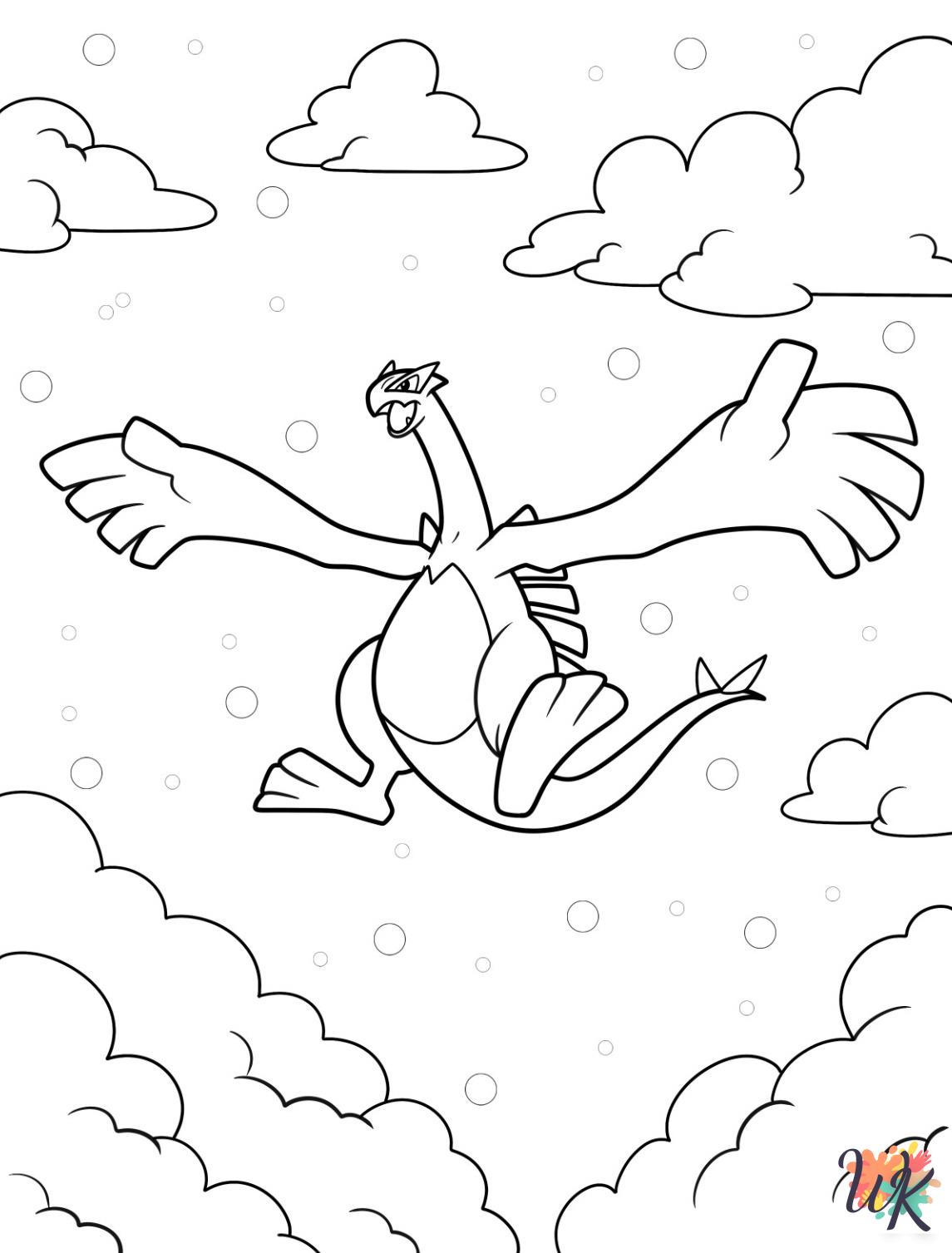Legendary Pokemon printable coloring pages