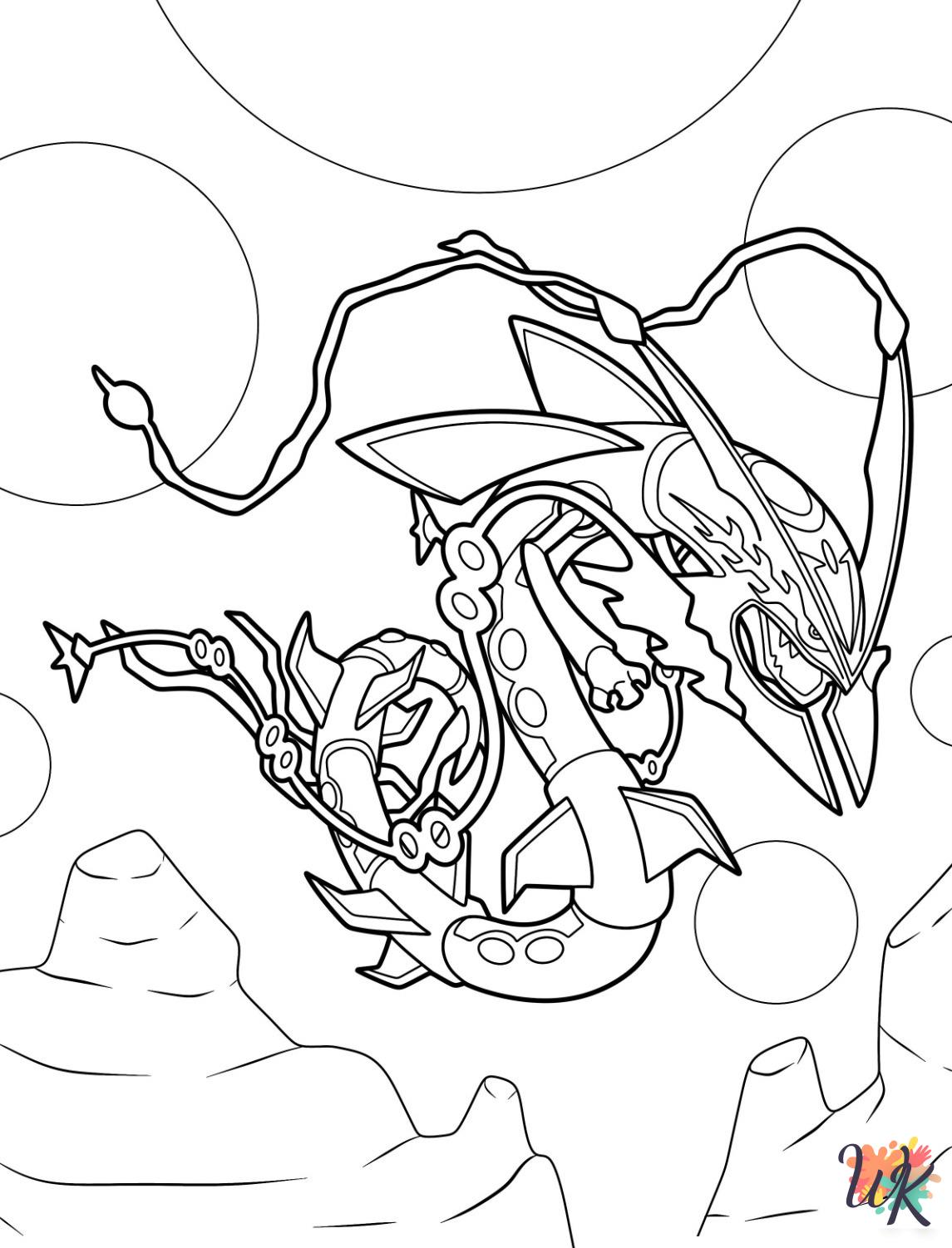 Legendary Pokemon ornament coloring pages