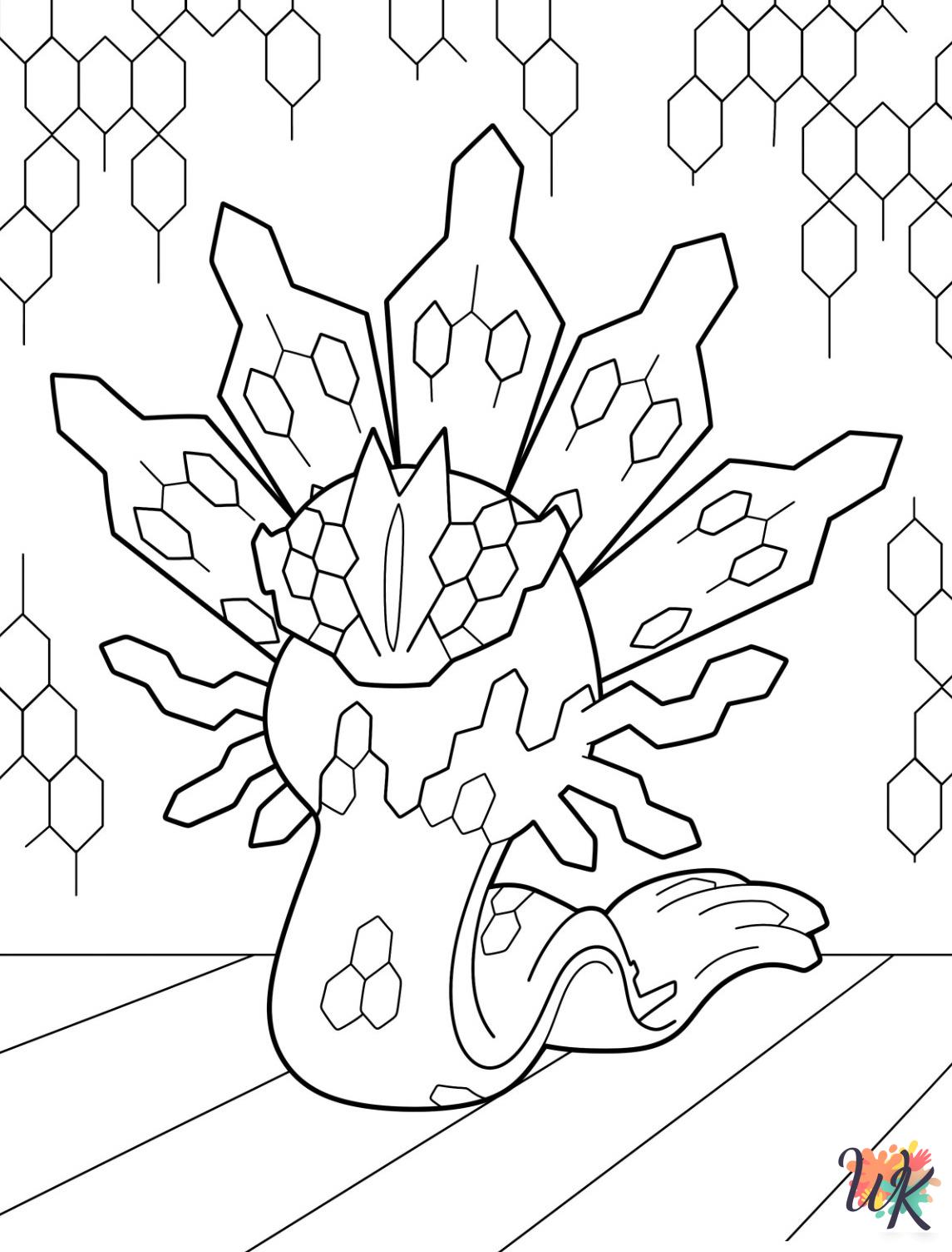 free printable Legendary Pokemon coloring pages