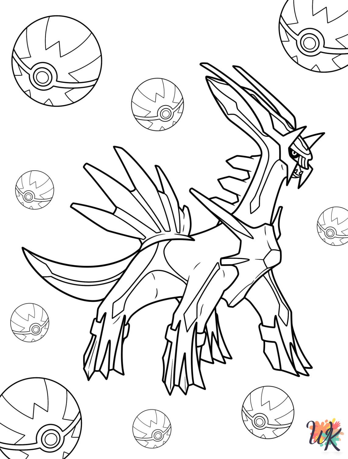 Legendary Pokemon cards coloring pages