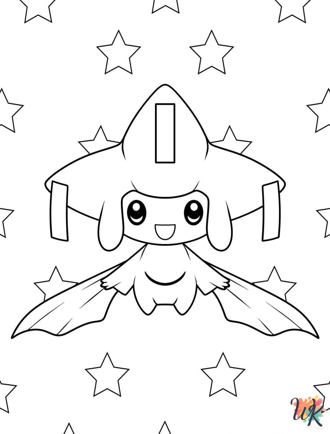 hard Legendary Pokemon coloring pages