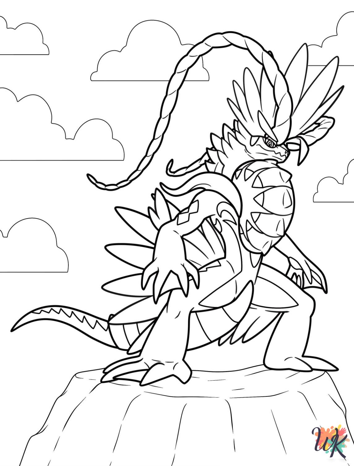 free Legendary Pokemon coloring pages for kids