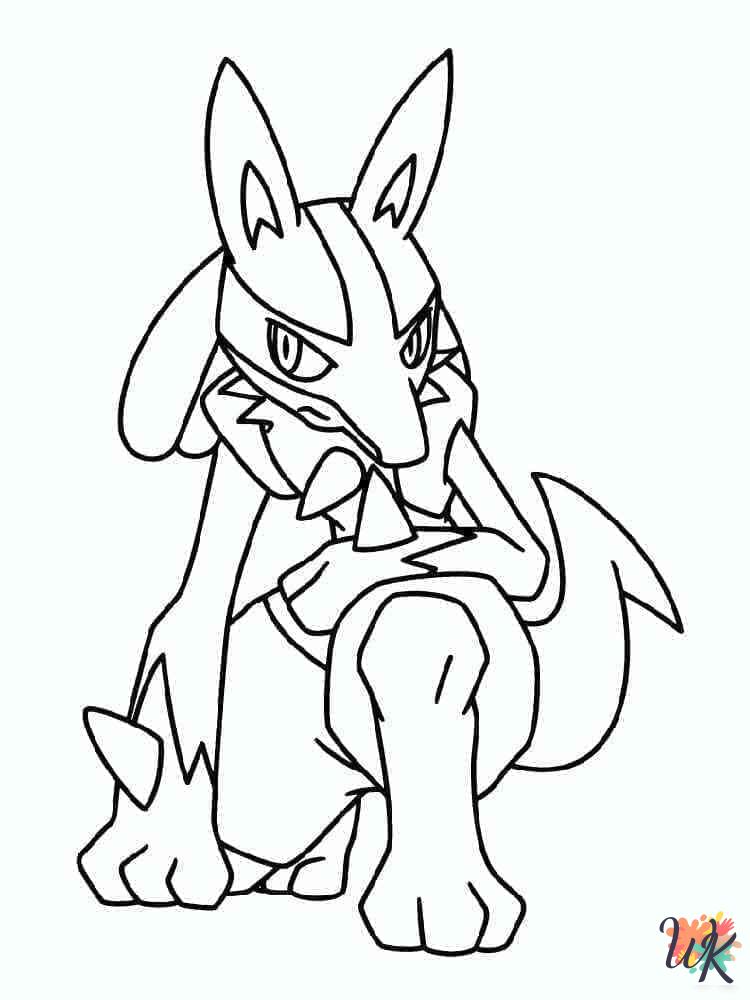 old-fashioned Lucario coloring pages