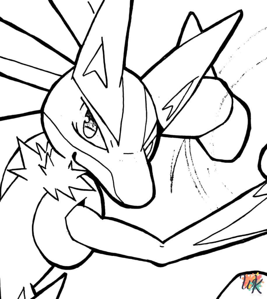 free adult Lucario coloring pages