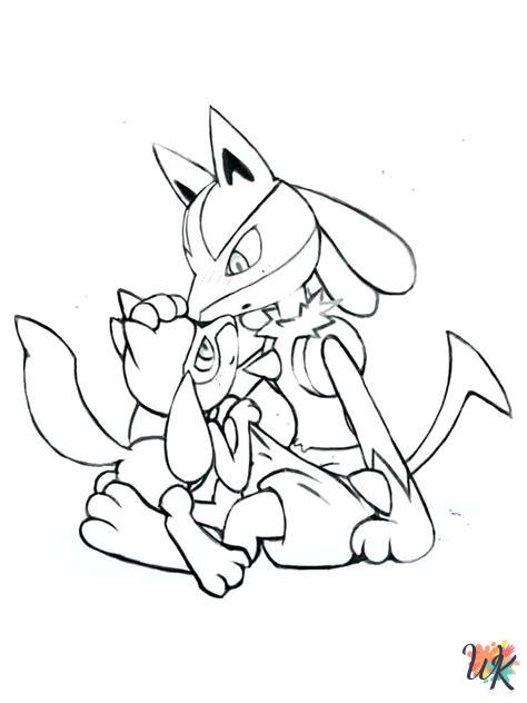 Lucario free coloring pages