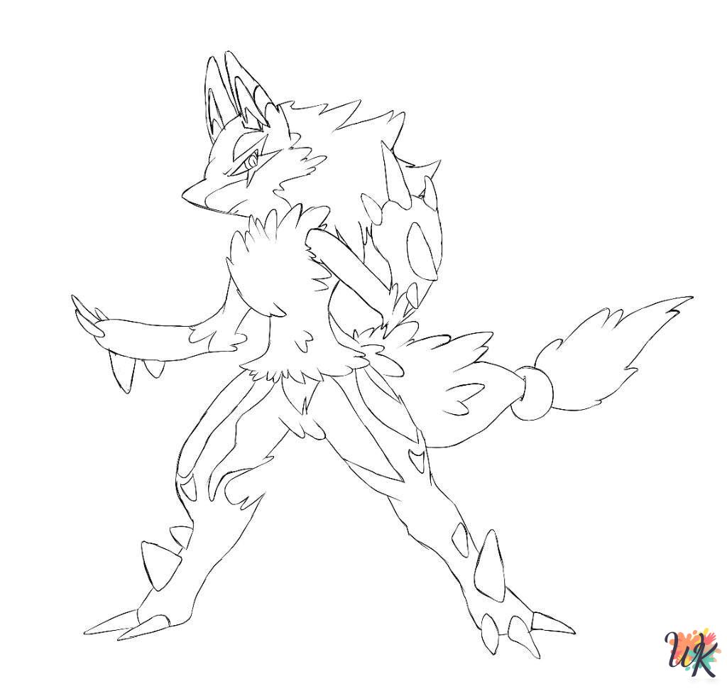 coloring pages Lucario 1