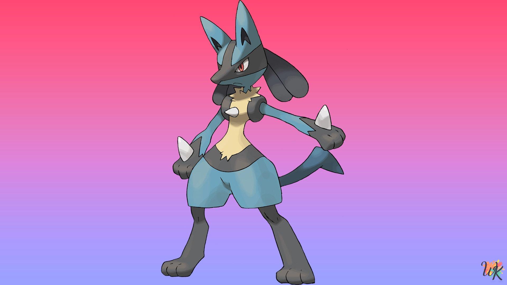 Lucario Coloring Pages Thumb