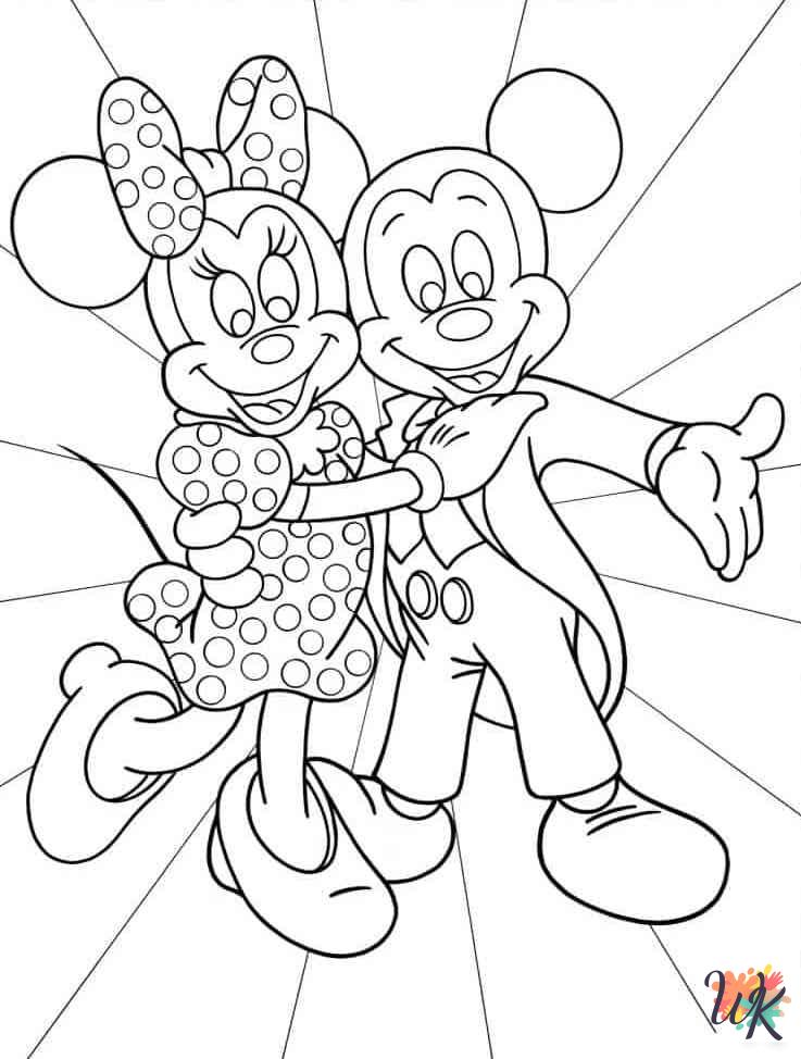 Minnie Mouse coloring pages free printable