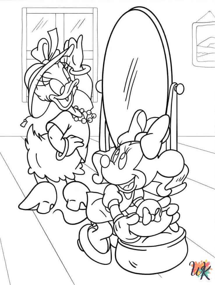 Minnie Mouse cards coloring pages