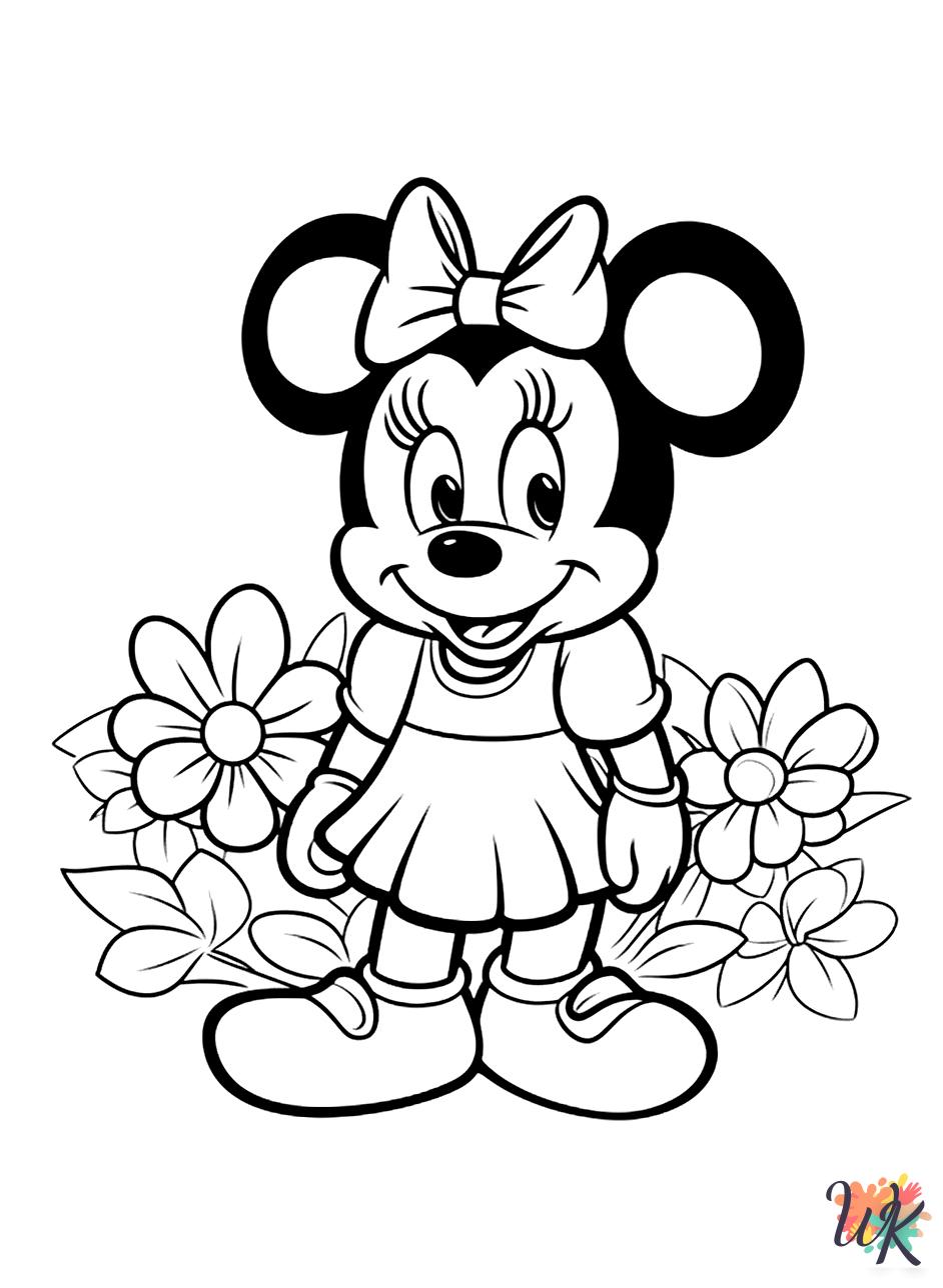 free Minnie Mouse coloring pages for kids