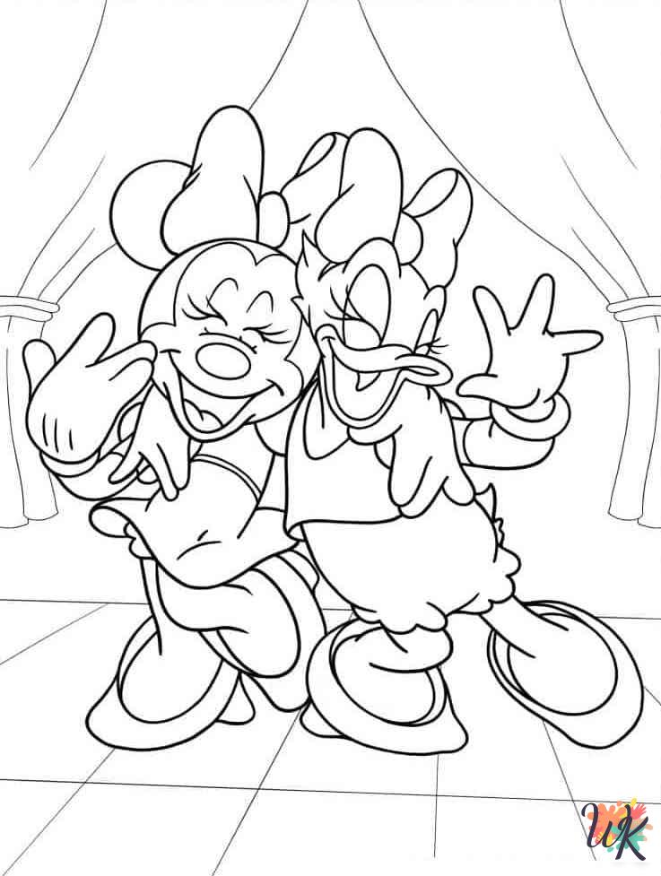 detailed Minnie Mouse coloring pages for adults