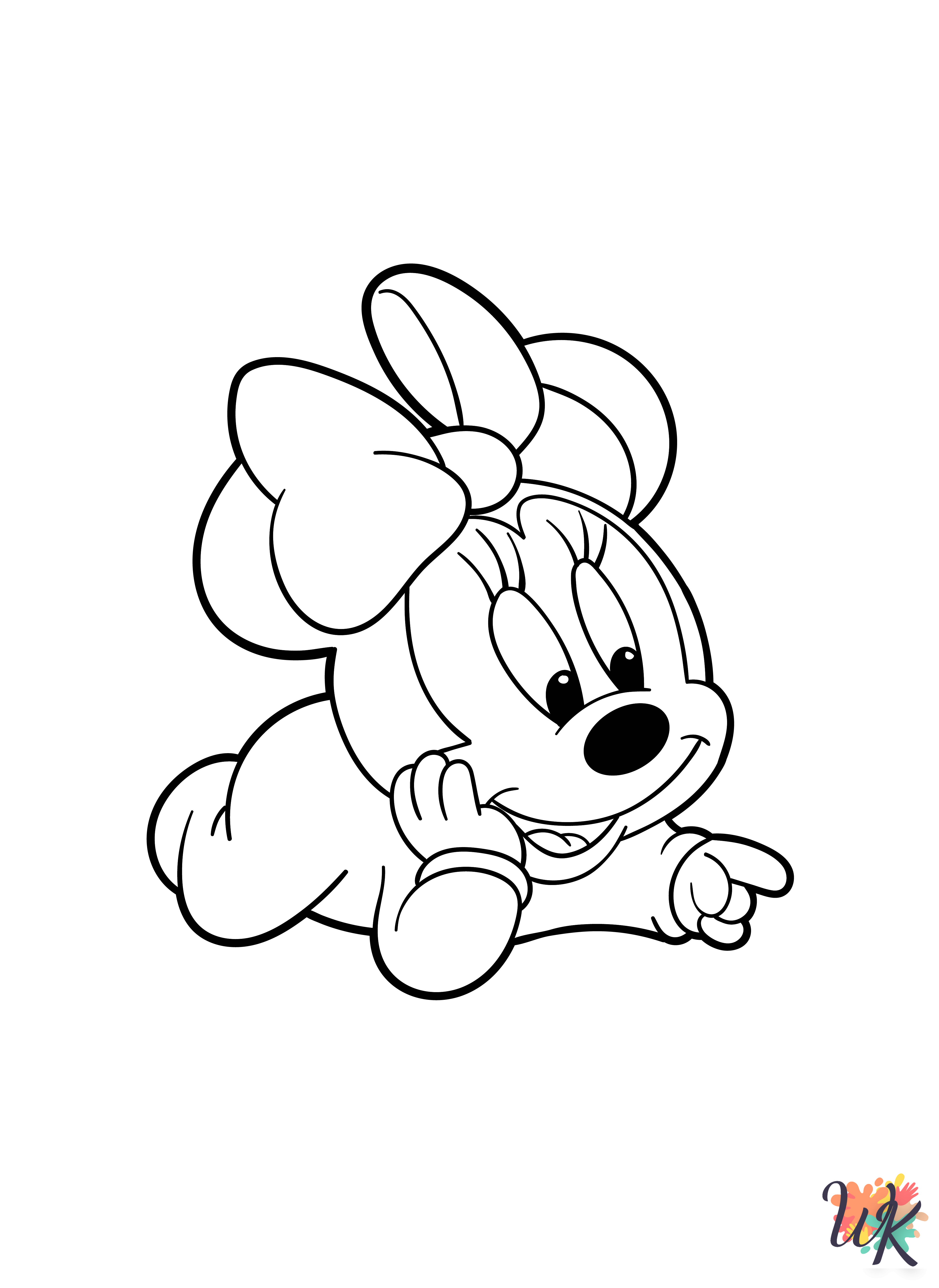 printable Minnie Mouse coloring pages for adults