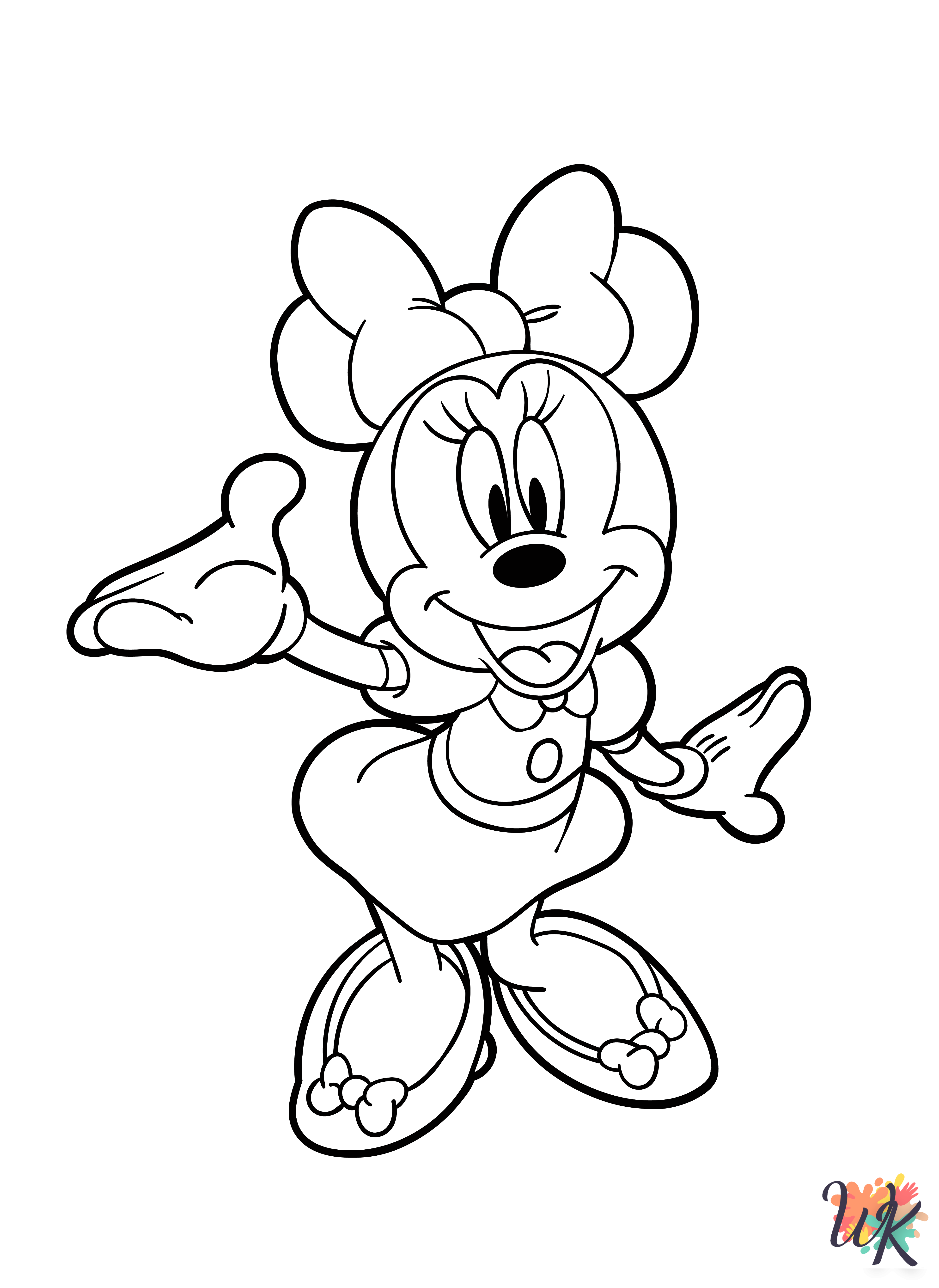 kids Minnie Mouse coloring pages