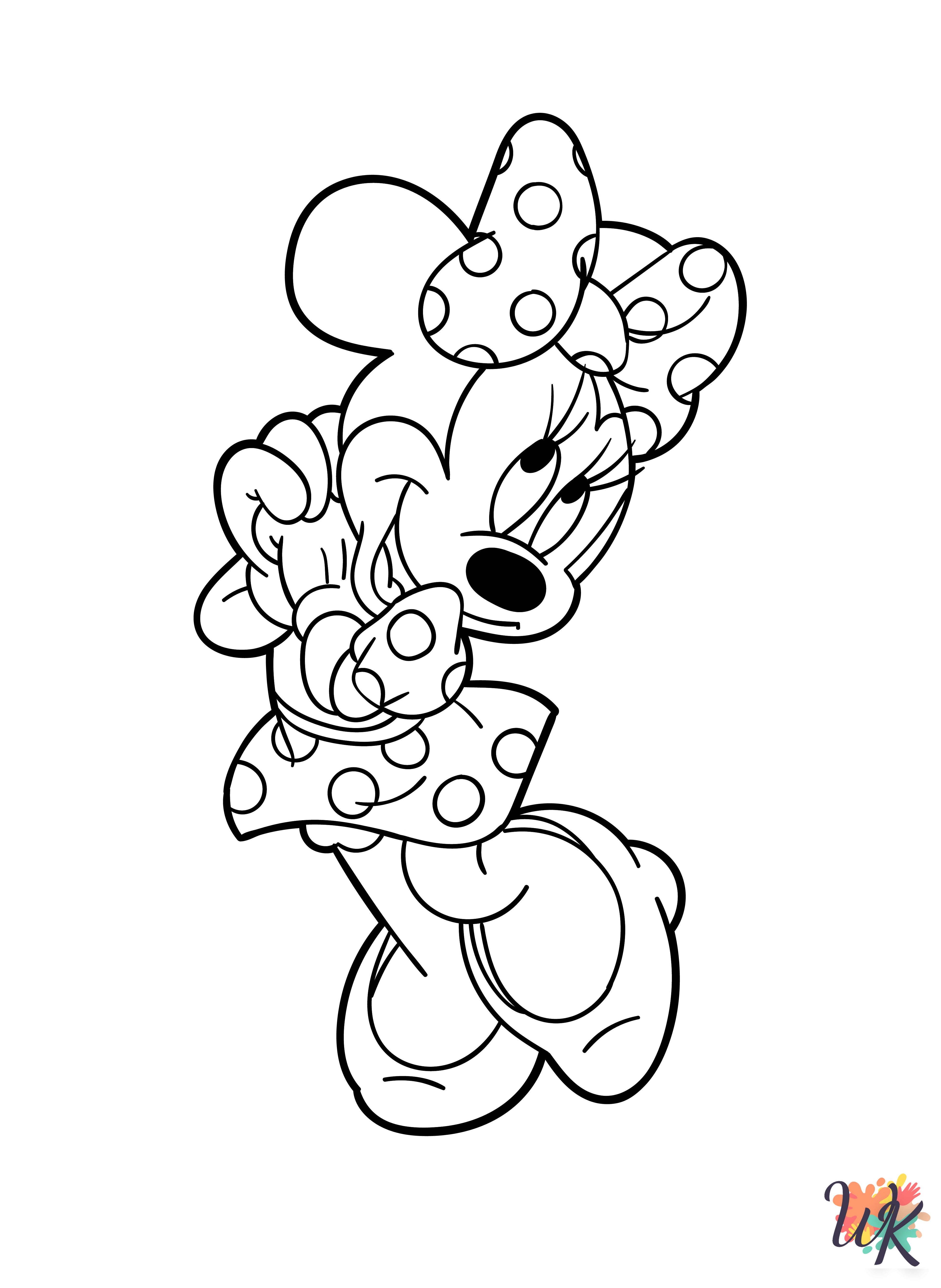 Minnie Mouse free coloring pages