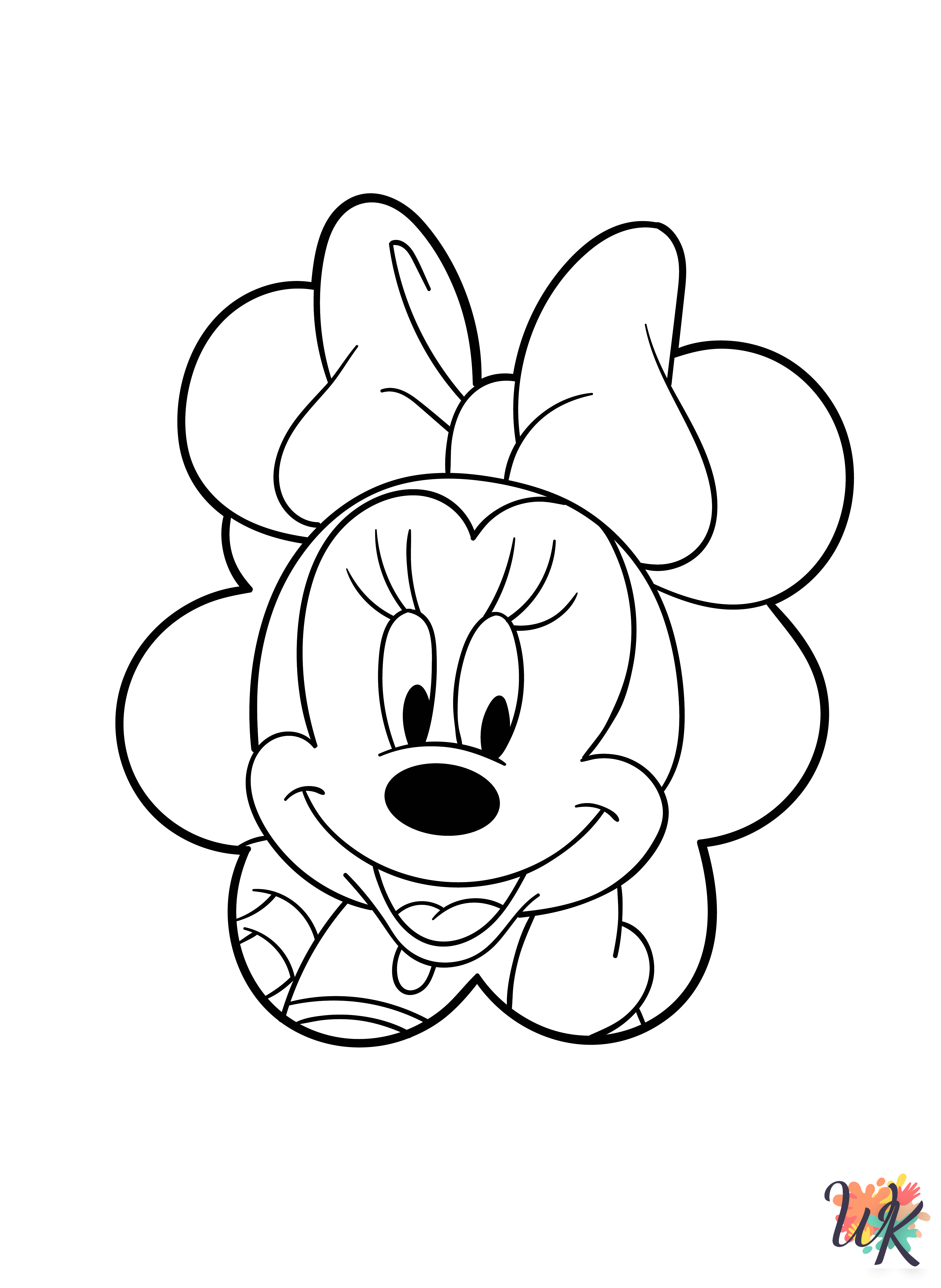 free Minnie Mouse coloring pages for kids