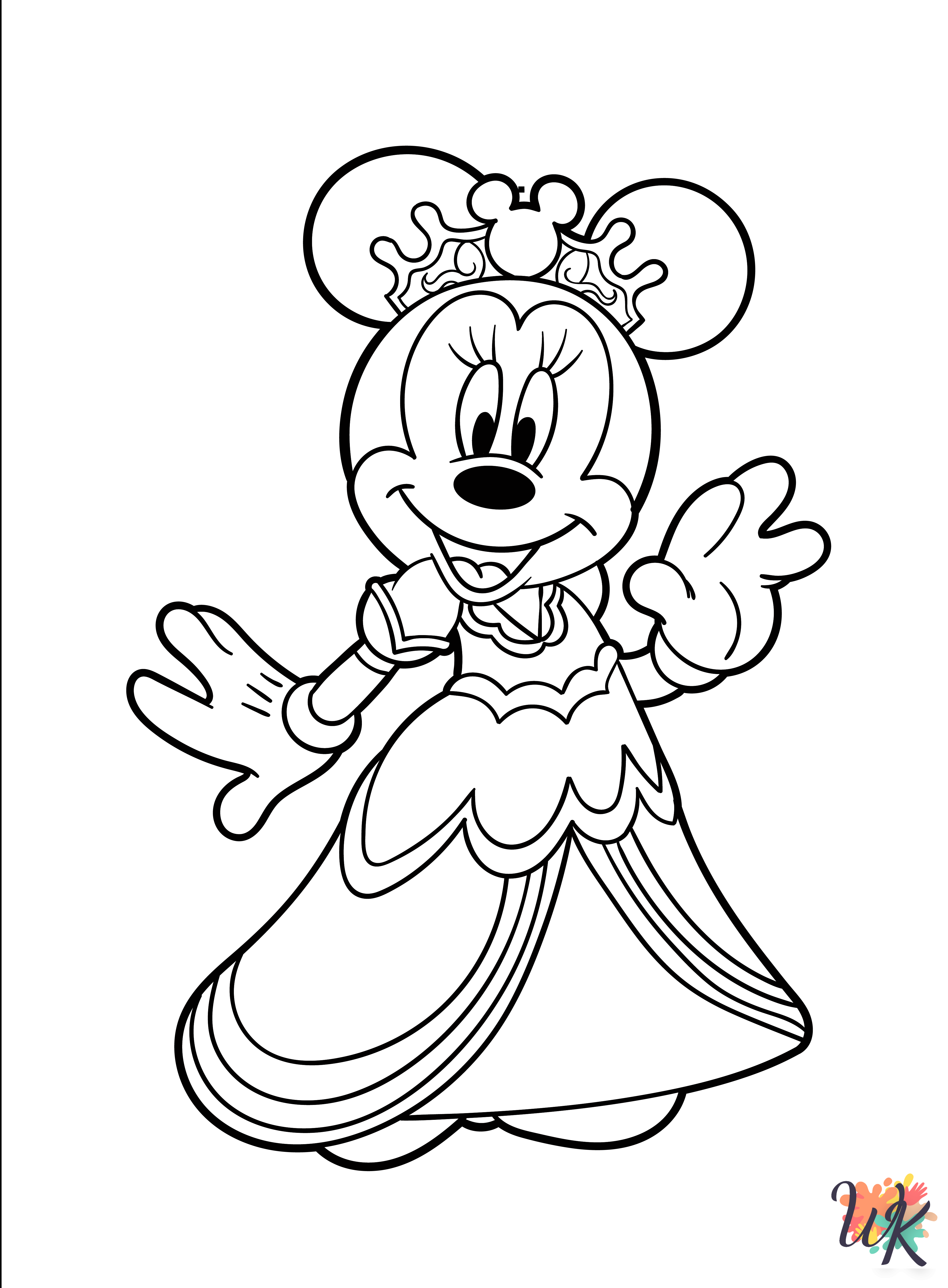 Minnie Mouse coloring pages printable free