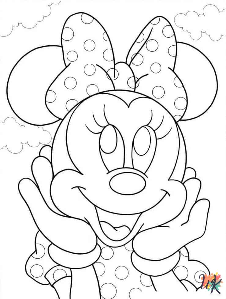 preschool Minnie Mouse coloring pages