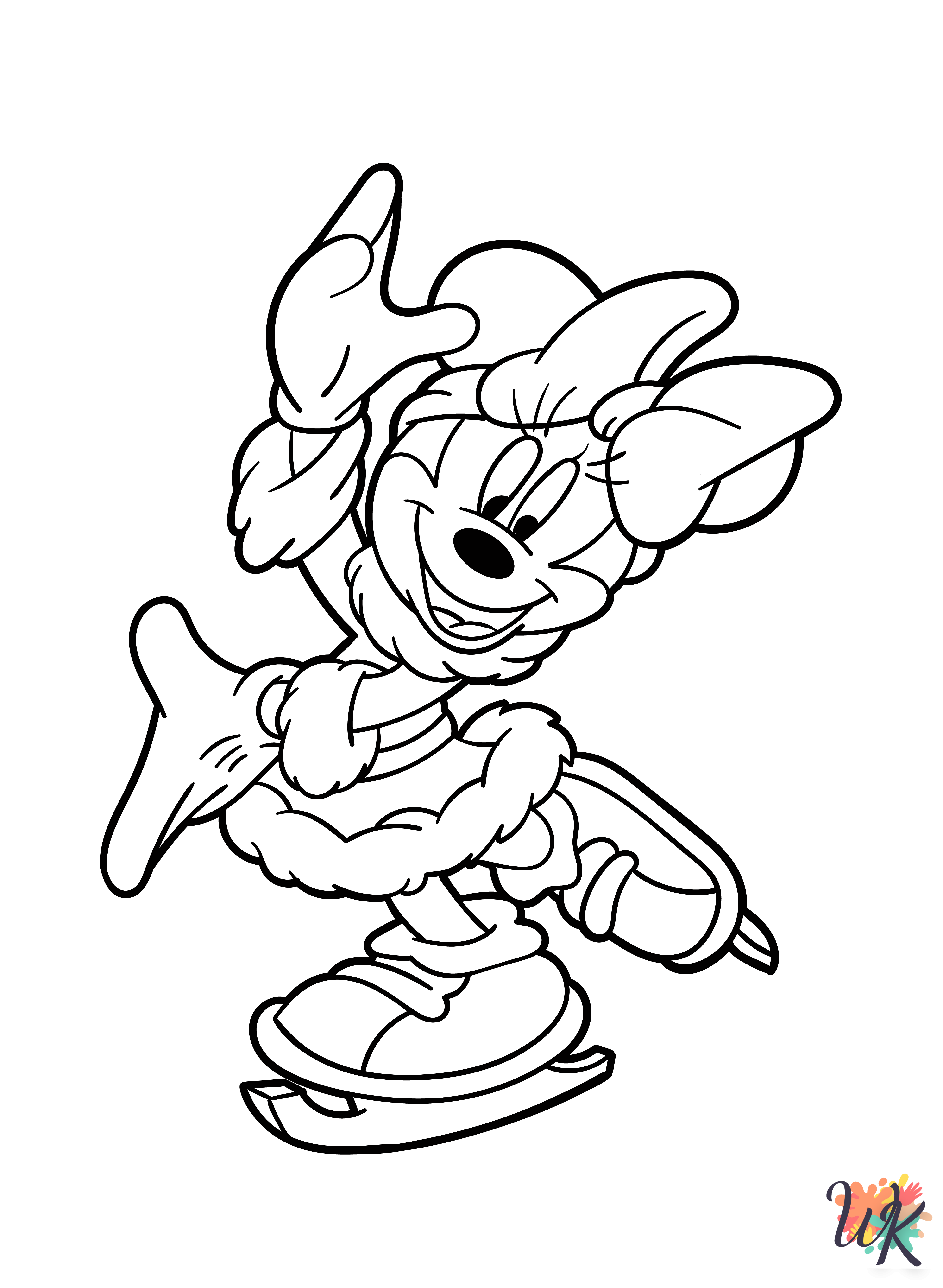 Minnie Mouse coloring pages printable free