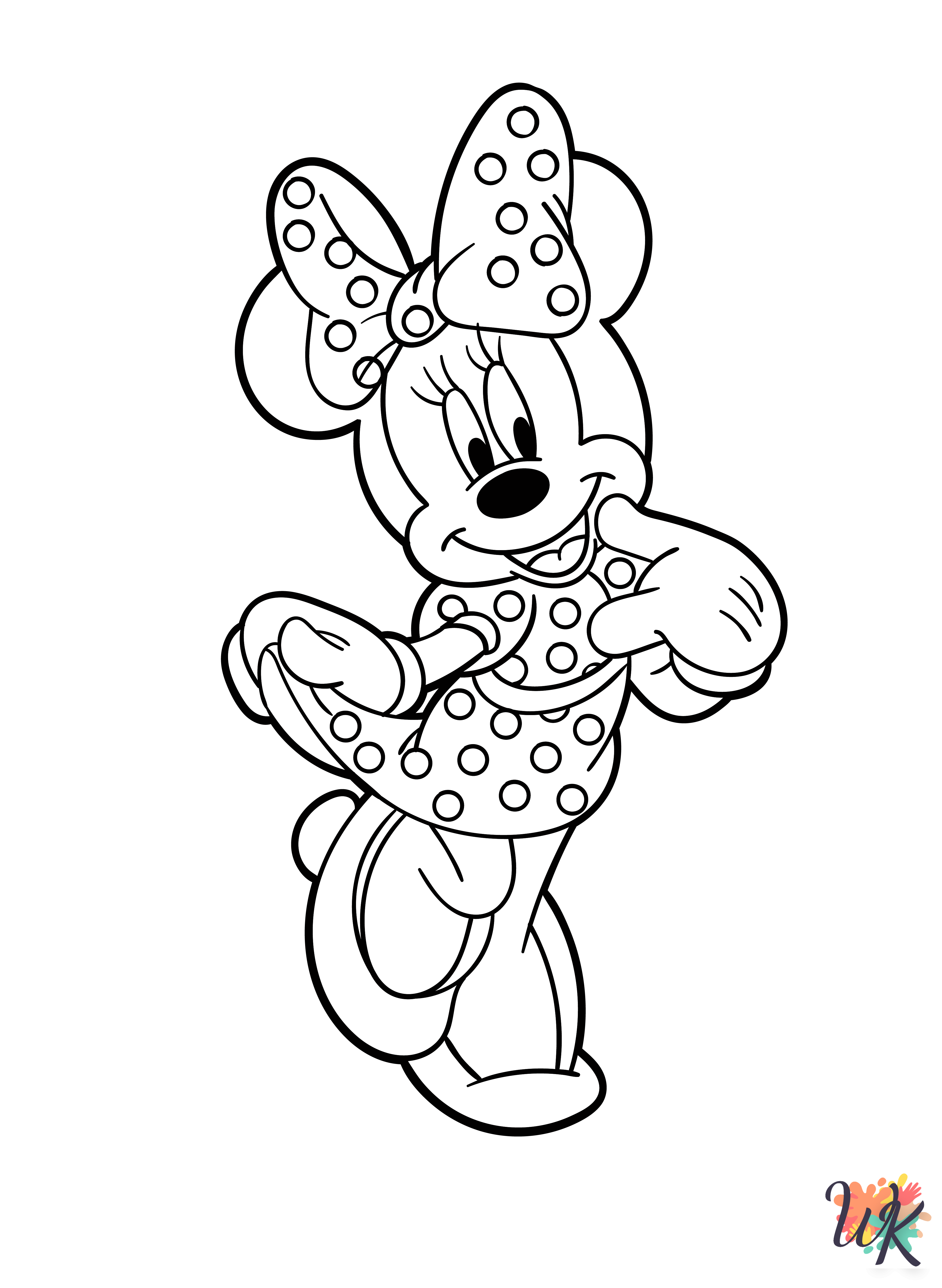 fun Minnie Mouse coloring pages