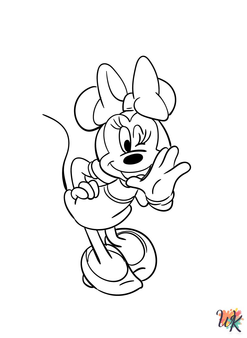 free Minnie Mouse coloring pages for adults