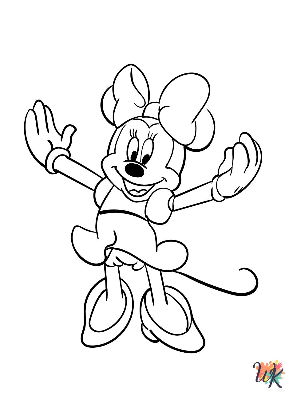 free printable Minnie Mouse coloring pages