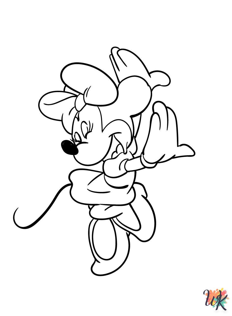Minnie Mouse coloring pages for preschoolers 2