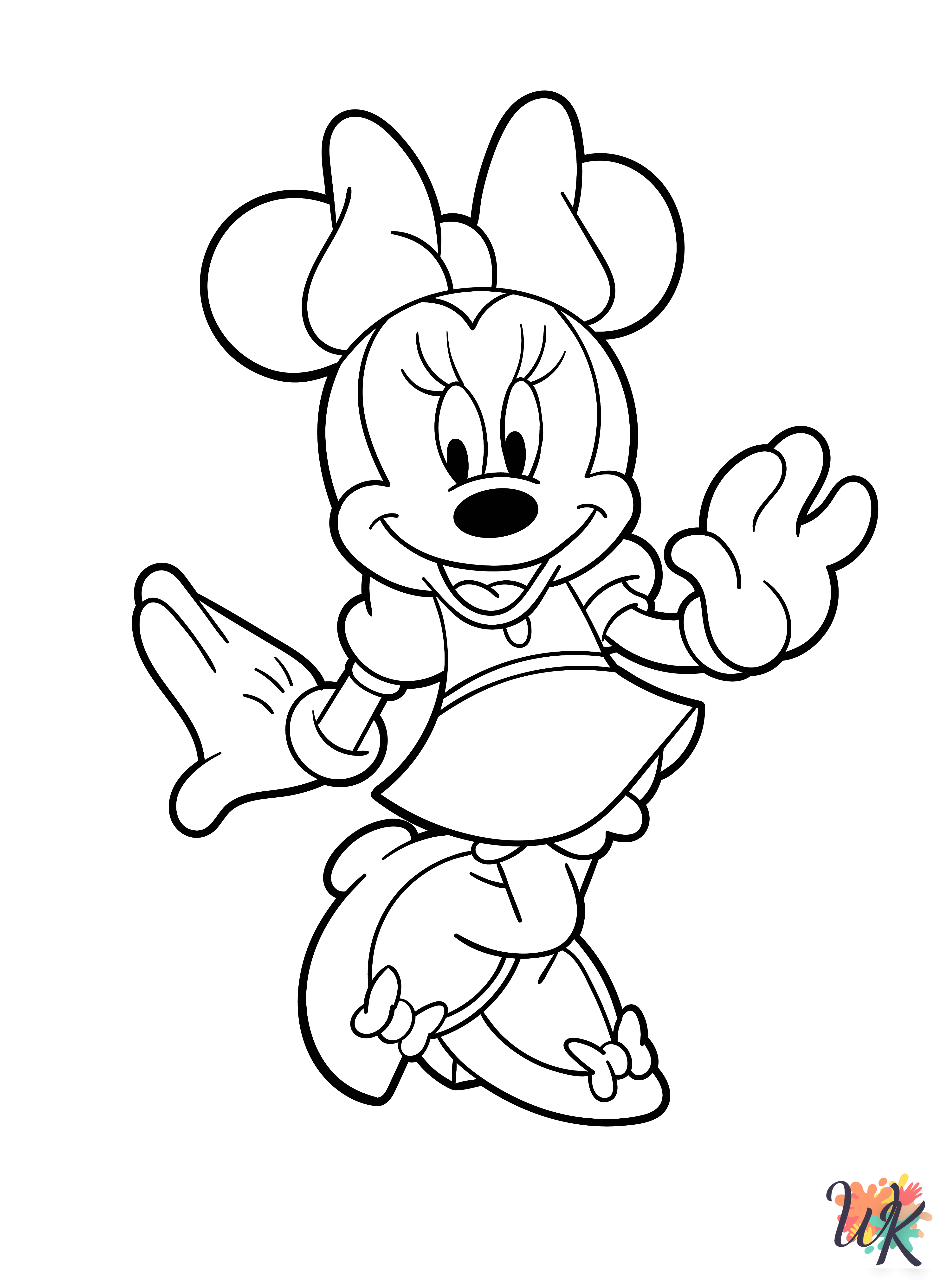 Minnie Mouse coloring pages free
