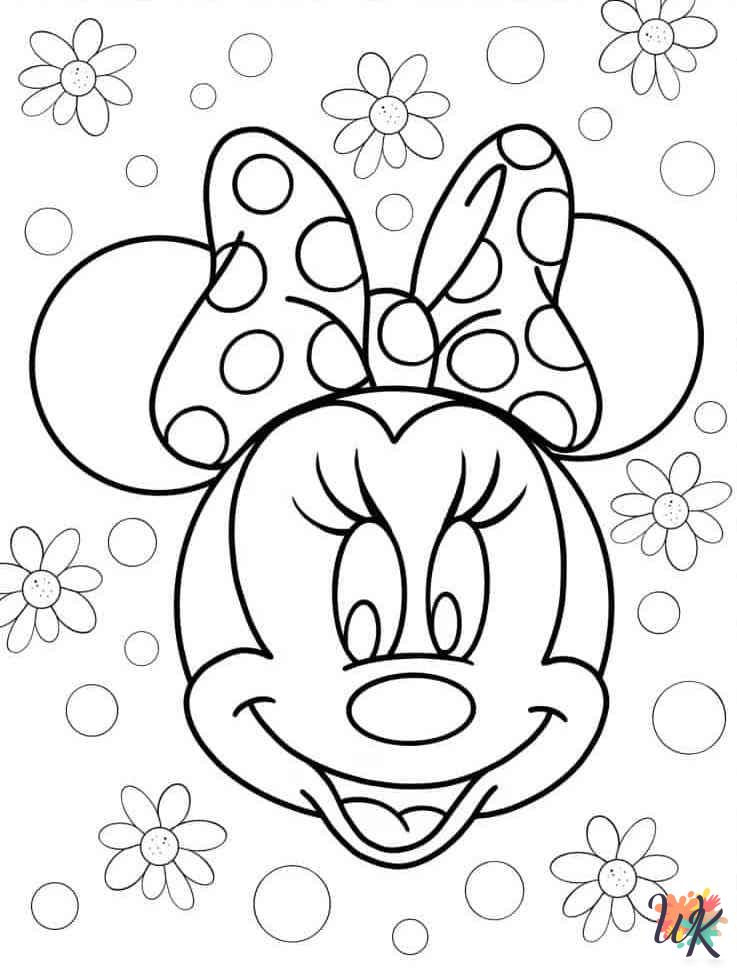 hard Minnie Mouse coloring pages