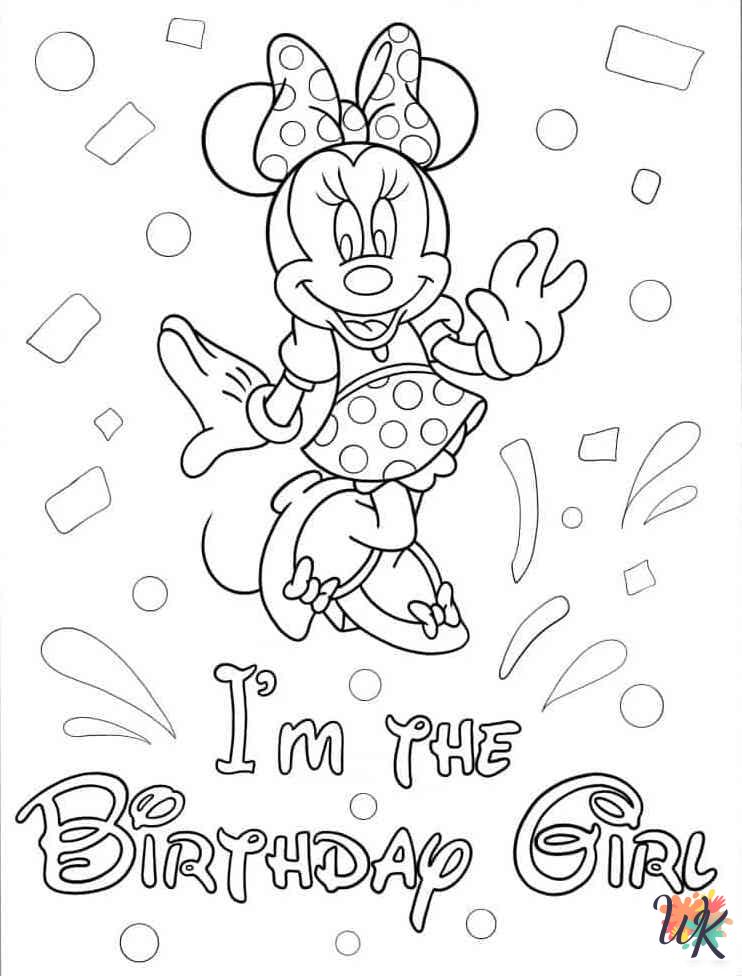 Minnie Mouse coloring pages for kids