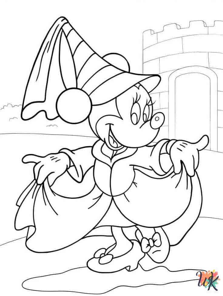 hard Minnie Mouse coloring pages