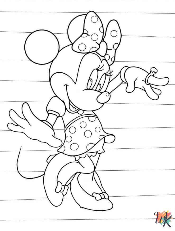 free Minnie Mouse coloring pages printable
