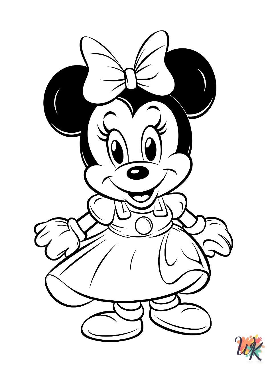 free Minnie Mouse coloring pages for adults