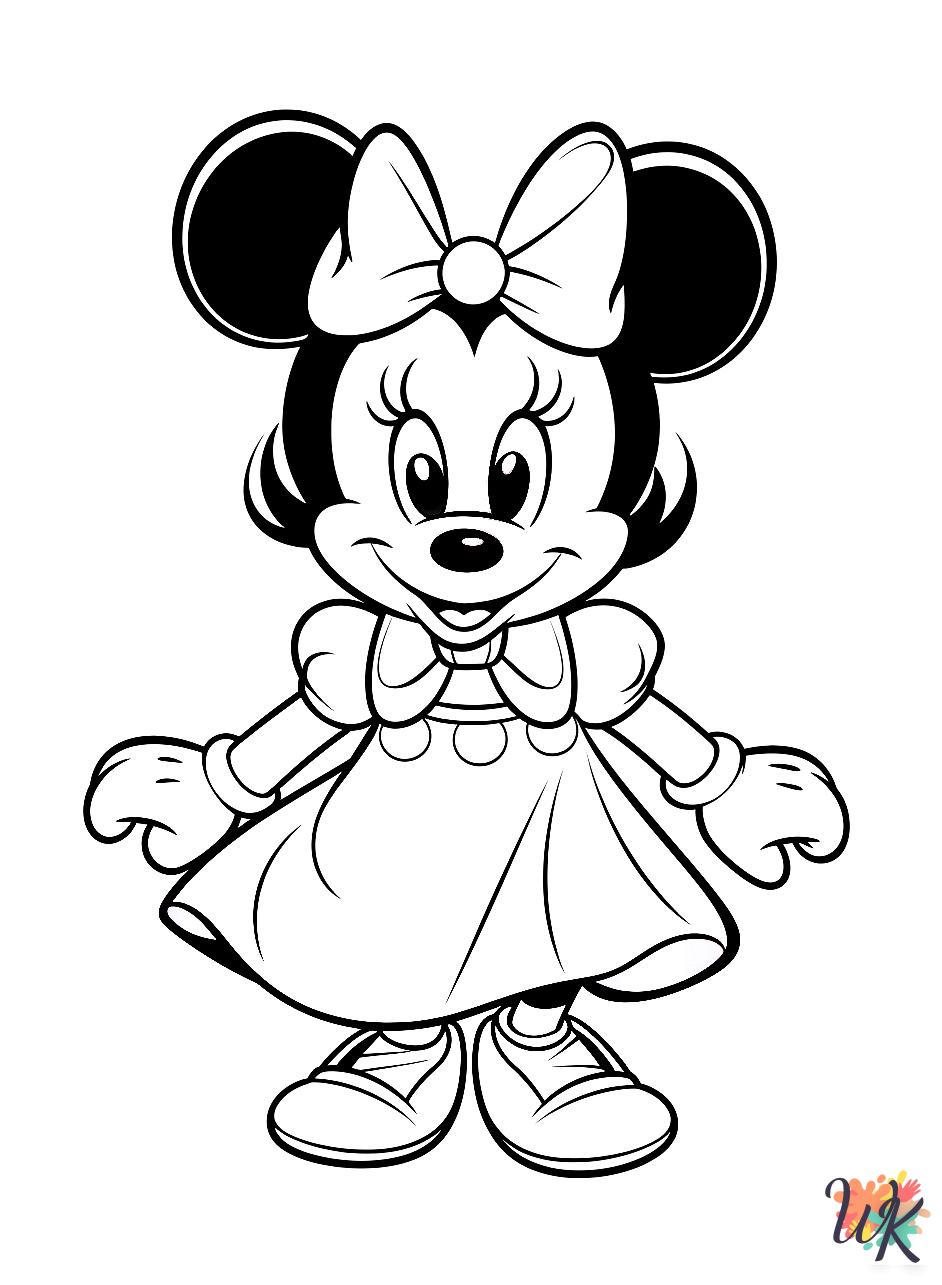 free Minnie Mouse coloring pages pdf