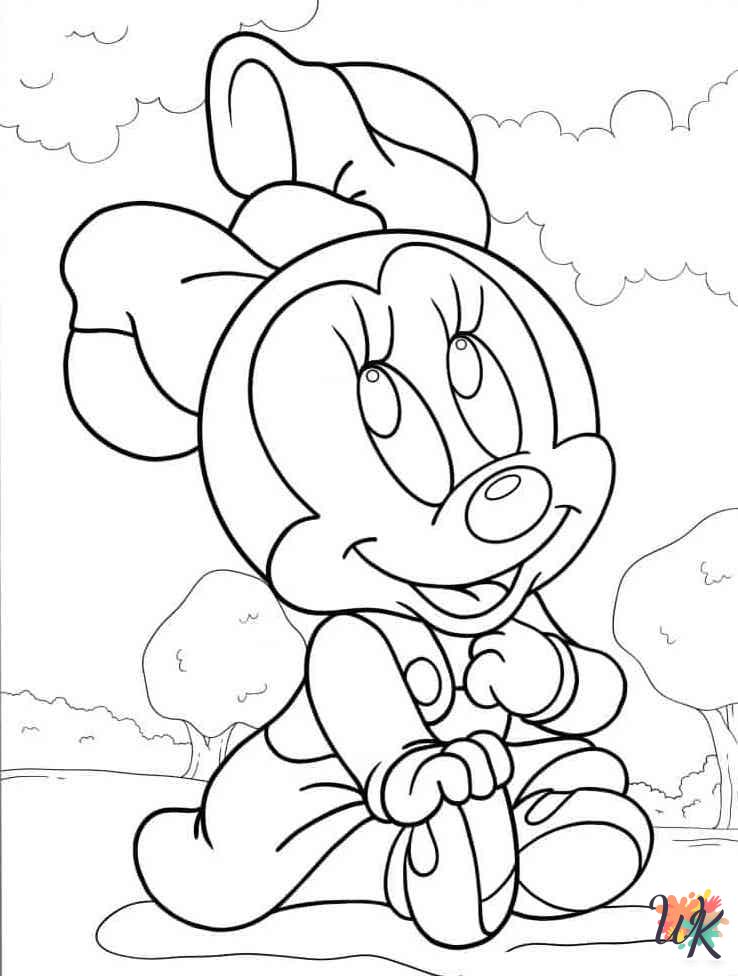 grinch cute Minnie Mouse coloring pages