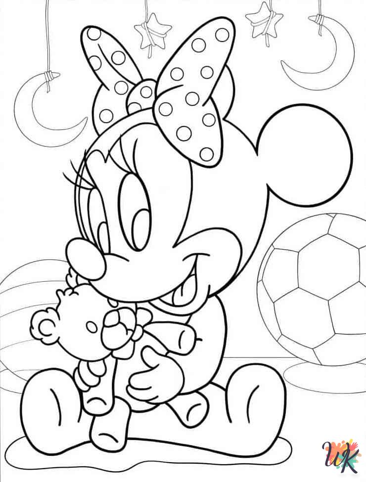 coloring Minnie Mouse pages