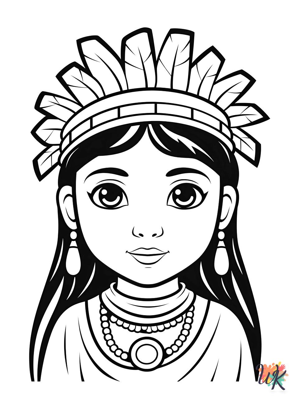 Native American coloring pages printable