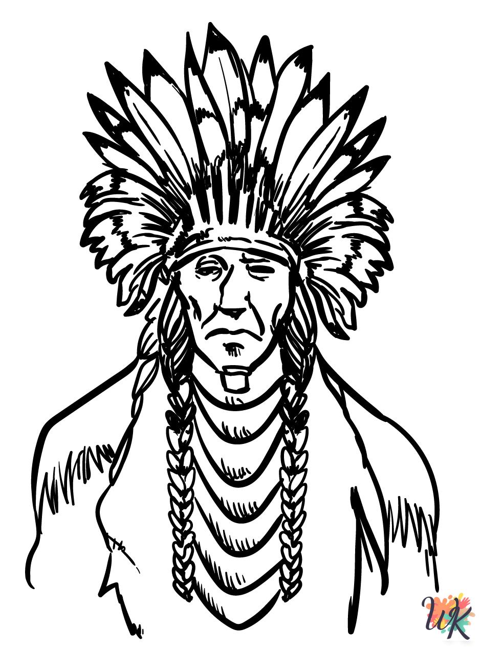 free Native American coloring pages for adults