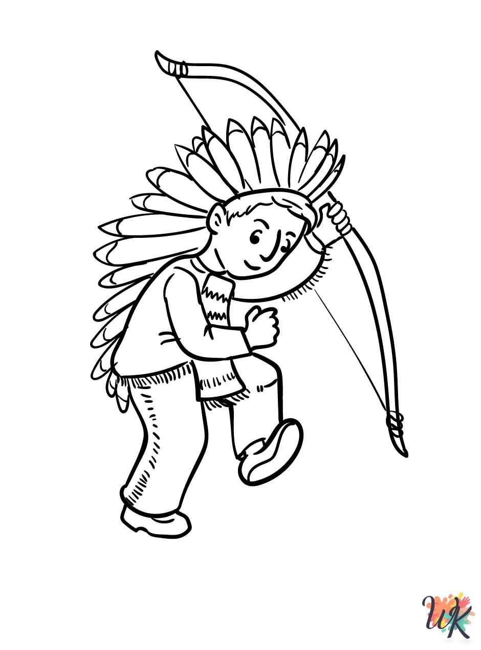 Native American adult coloring pages