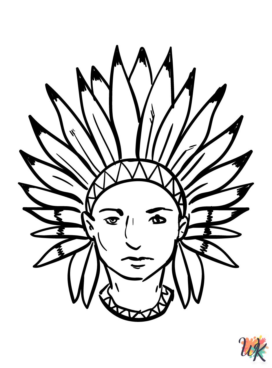 Native American coloring pages to print