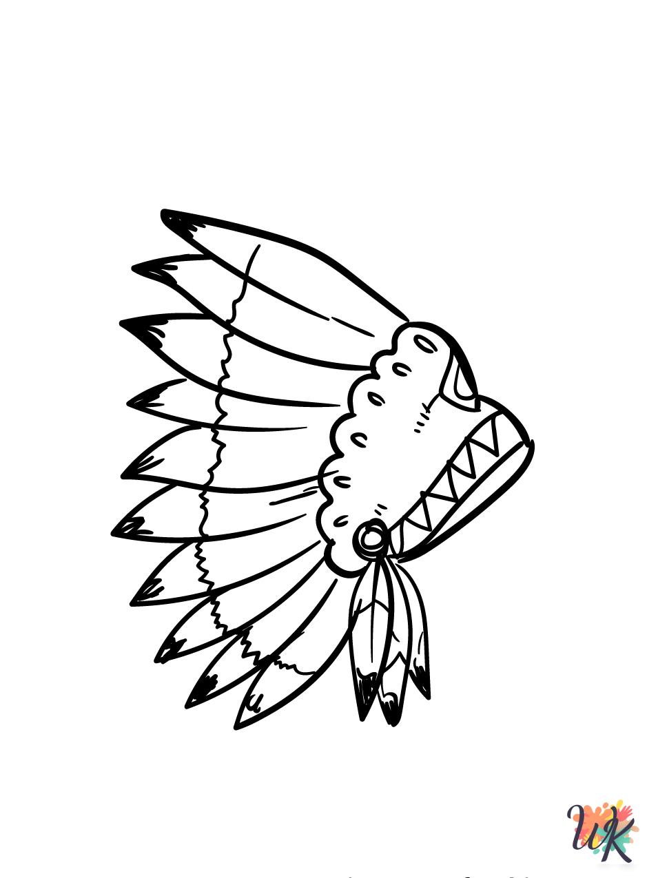 Native American coloring pages printable free