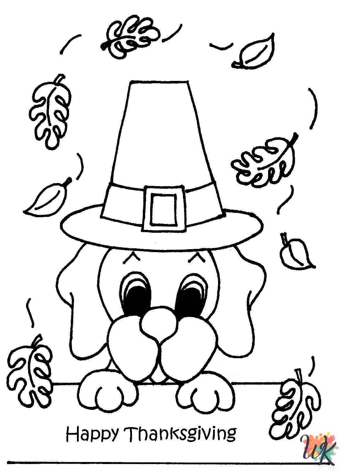 old-fashioned November coloring pages
