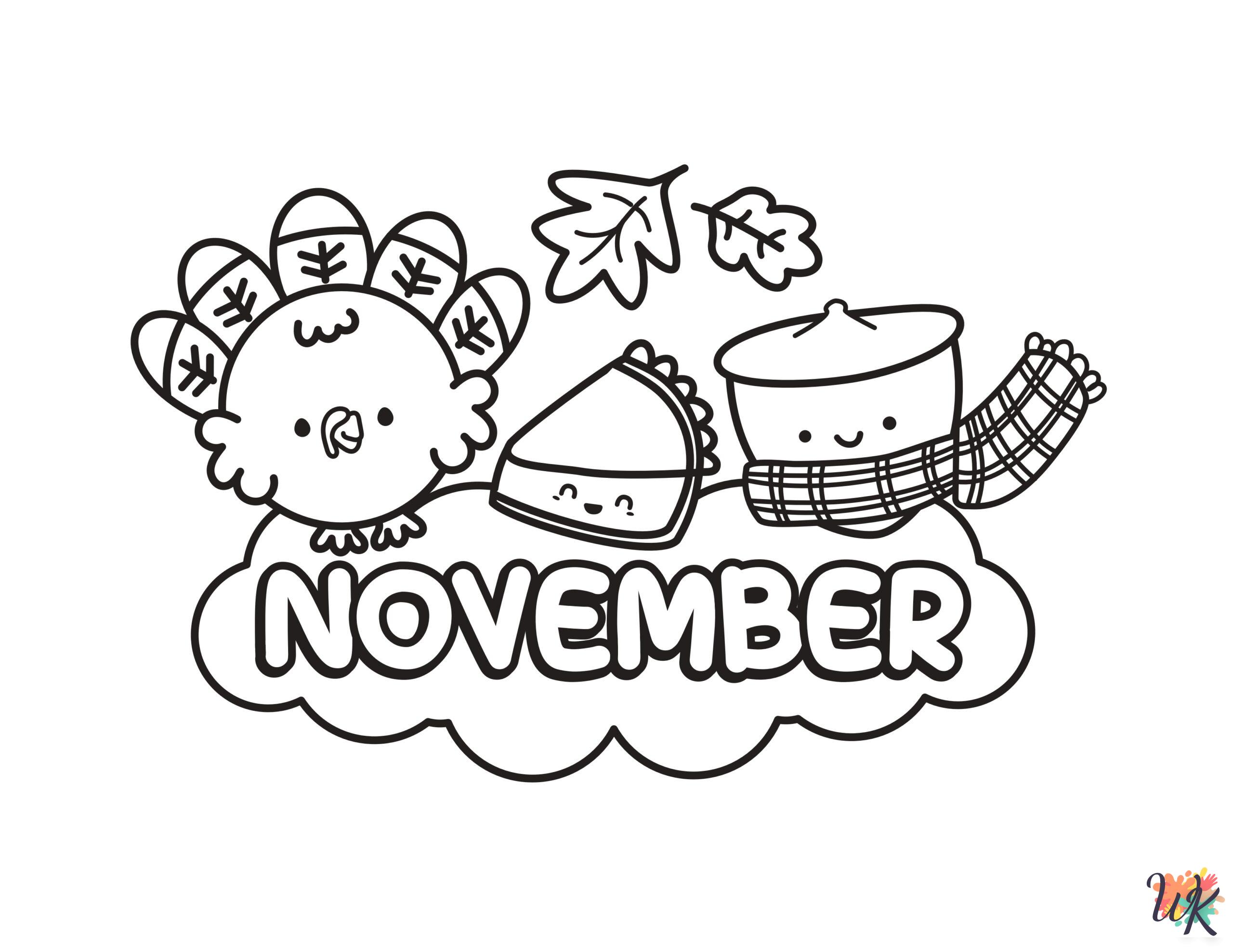 merry November coloring pages
