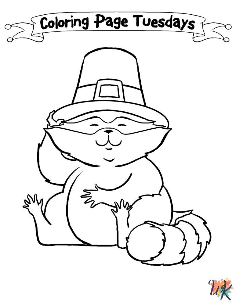 free full size printable November coloring pages for adults pdf