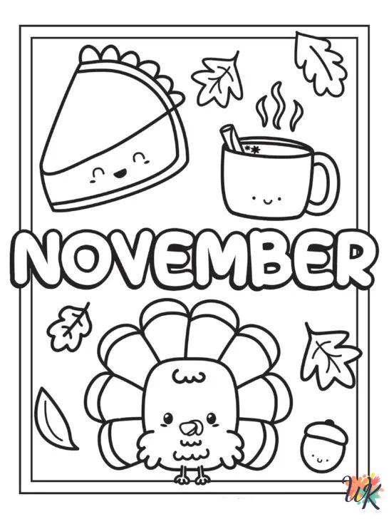 November printable coloring pages