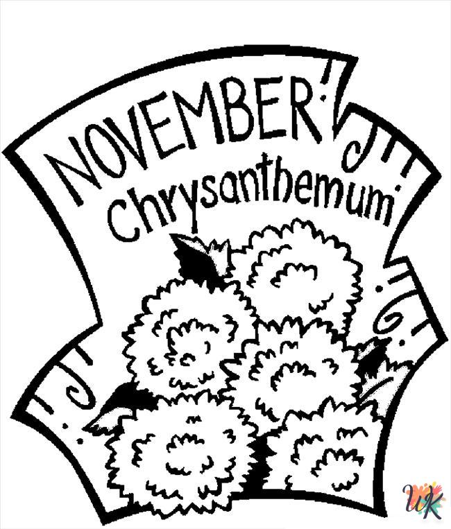 November coloring pages free printable
